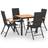 vidaXL 3060077 Patio Dining Set, 1 Table incl. 4 Chairs