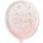 Ginger Ray Plates Balloon Shaped Pink/Rose Gold 8-pack