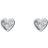 Ted Baker Nano Heart Stud Earrings - Silver/Transparent