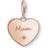 Thomas Sabo Mum Heart Charm Pendant - Rose Gold/Transparent