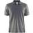 Craft Pique Classic Polo Shirt Men - Black/Heather Grey