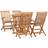 vidaXL 3059980 Patio Dining Set, 1 Table incl. 4 Chairs