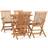 vidaXL 3059978 Patio Dining Set, 1 Table incl. 4 Chairs