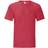 Fruit of the Loom Iconic T-shirt 5-pack - Heather Red