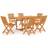 vidaXL 3059577 Patio Dining Set, 1 Table incl. 6 Chairs