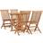 vidaXL 3059979 Patio Dining Set, 1 Table incl. 4 Chairs