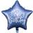 PartyDeco Foil Ballons Happy Birthday 40cm Navy Blue