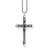 Thomas Sabo Rebel At Heart Cross Necklace - Silver/Black