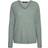 Vero Moda Crew Lefile V-Neck Sweater - Jadeite/Melange