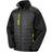 Result Black Compass Padded Softshell Jacket Unisex - Black/Yellow