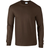 Gildan Classic Long Sleeve T-shirt - Dark Chocolate