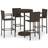 vidaXL 3064771 Outdoor Bar Set, 1 Table incl. 4 Chairs