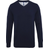 ASQUITH & FOX Cotton Blend V-Neck Sweater - French Navy