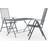 vidaXL 3074492 Patio Dining Set, 1 Table incl. 2 Chairs