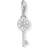 Thomas Sabo Charm pendant Key with Star - White/Silver
