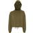 Tridri Women's Cropped Oversize Hoodie - Olive Green