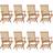 vidaXL 3072888 8-pack Garden Dining Chair