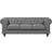 Beliani Chesterfield Sofa 222cm 3 Seater