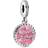 Pandora Birthday Cake Dangle Charm - Silver/Pink/Transparent