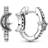 Pandora Beaded Crescent Moon & Stars Earrings - Silver/Transparent