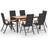 vidaXL 3060079 Patio Dining Set, 1 Table incl. 6 Chairs