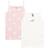 Petit Bateau Heart Print Linnen 2-Pack - White/Pink (A00FQ-00)
