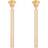 Versace Greca Drop Earrings - Gold