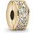 Pandora Pavé Clip Charm - Gold/Transparent