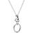 Pandora Knotted Heart Pendant Necklace - Silver/Transparent