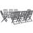 vidaXL 278924 Patio Dining Set, 1 Table incl. 8 Chairs