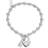 ChloBo Mini Small Ball Lock & Key Bracelet - Silver