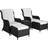 tectake Benissa Outdoor Lounge Set, 1 Table incl. 2 Chairs