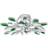 vidaXL Acrylic Crystal Leaf Ceiling Flush Light 45cm