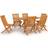 vidaXL 3059594 Patio Dining Set, 1 Table incl. 6 Chairs