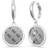 Guess Round Harmony Earrings - Silver/Transparent