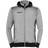 Uhlsport Goal Tec Hood Jacket Men - Dark Grey Mélange/Black