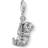 Thomas Sabo Sloth Charm Pendant - Silver/Black