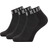 Calvin Klein Drake Quarter Logo Cuff Sock 3-pack - Black