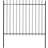 vidaXL Garden Fence with Spear Top 170x200cm