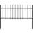 vidaXL Garden Fence with Spear Top 170x130cm