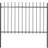 vidaXL Garden Fence with Spear Top 170x170cm