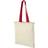 Bullet Nevada Cotton Tote - Natural/Red