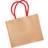 Westford Mill Classic Jute Shopper - Natural/Bright Red