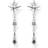 Thomas Sabo Royalty Star Earrings - Silver/Transparent