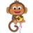 Amscan 3457301 Happy Monkey Foil SuperShape Balloon 36"