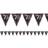 Amscan 9901740 70th Birthday Glittery Pink Plastic Pennant Bunting-4m x 20cm-1 Pc