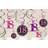 Amscan 9900581 18th Birthday Glittery Pink Hanging Swirl Decorations(12 Piece) -1 Pack