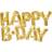 Vegaoo amscan 10132137 Gold Happy B-Day Foil Phrase Balloon-1 PC