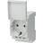 Siemens DIN rail mains socket with cover 5TE6801 Grey 1 pc(s)