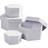 Creativ Company Hexagonal Boxes, H: 4 5 6 7 cm, D: 6,5 8 10 12 cm, white, 4 pc/ 1 set